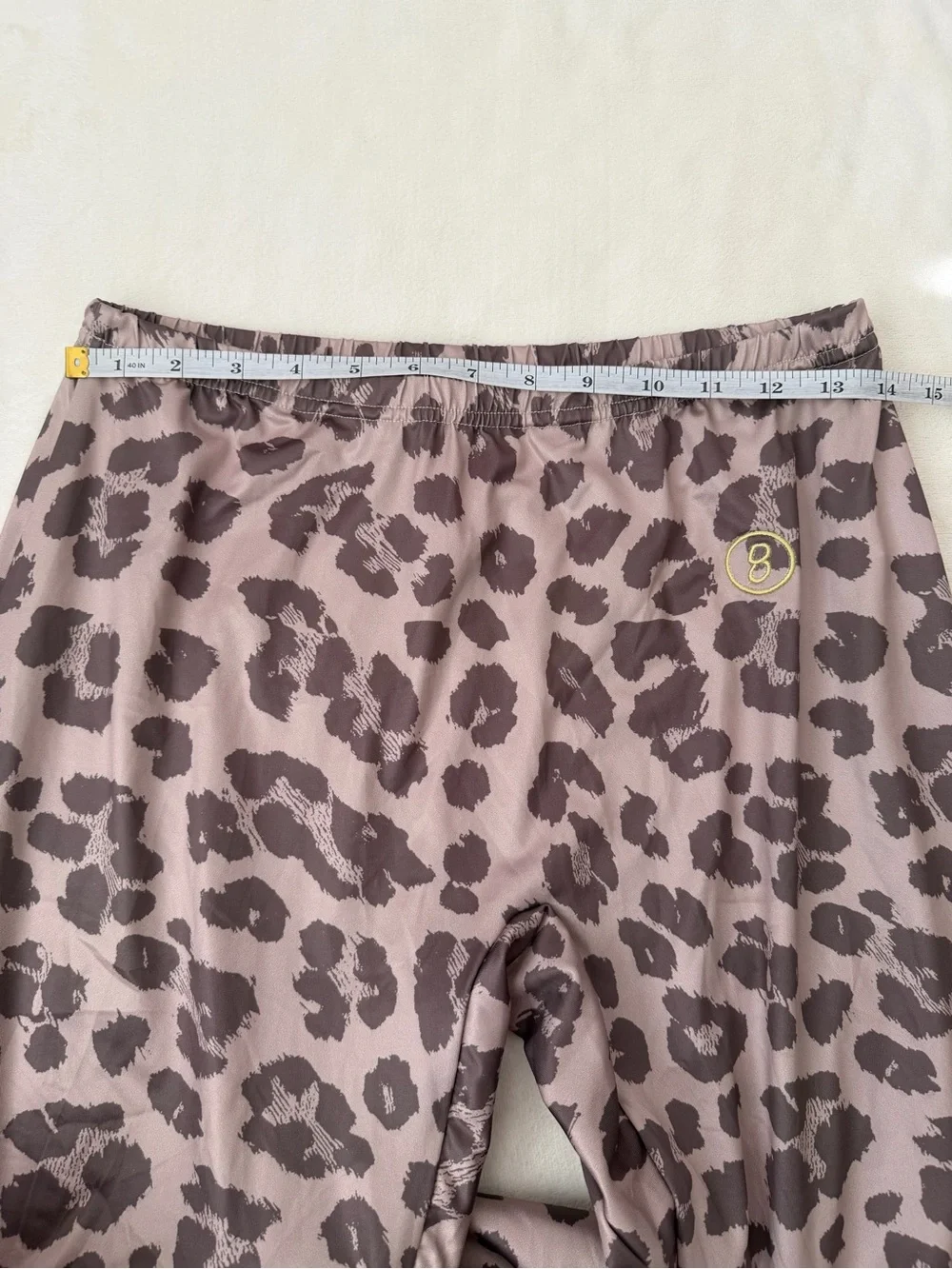 Body by Raven Leopard Print Activewear Set Medium Zip Hoodie Flare